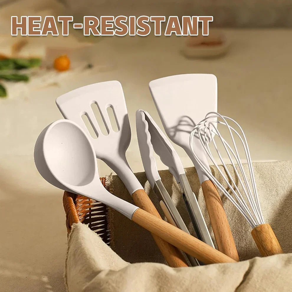 33 Piece Non-Stick Kitchen Utensils with Stand