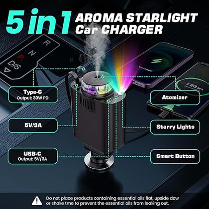 5 in 1 CAR CHARGER + 30% OFF + FREE DELIVERY